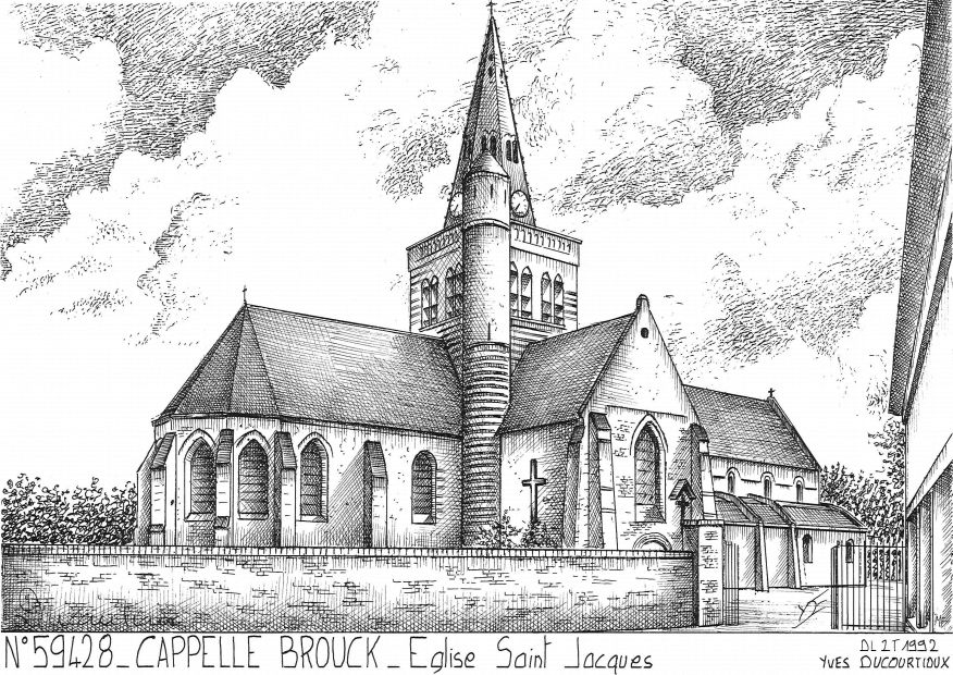 N 59428 - CAPPELLE BROUCK - église st jacques
